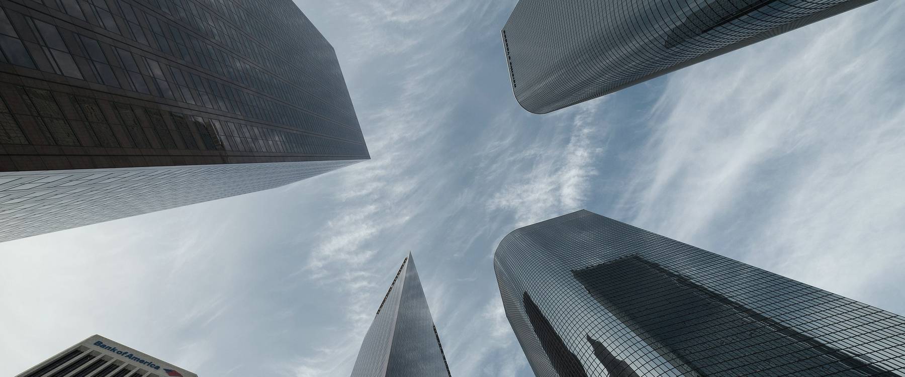 Commercial office towers in downtown Los Angeles